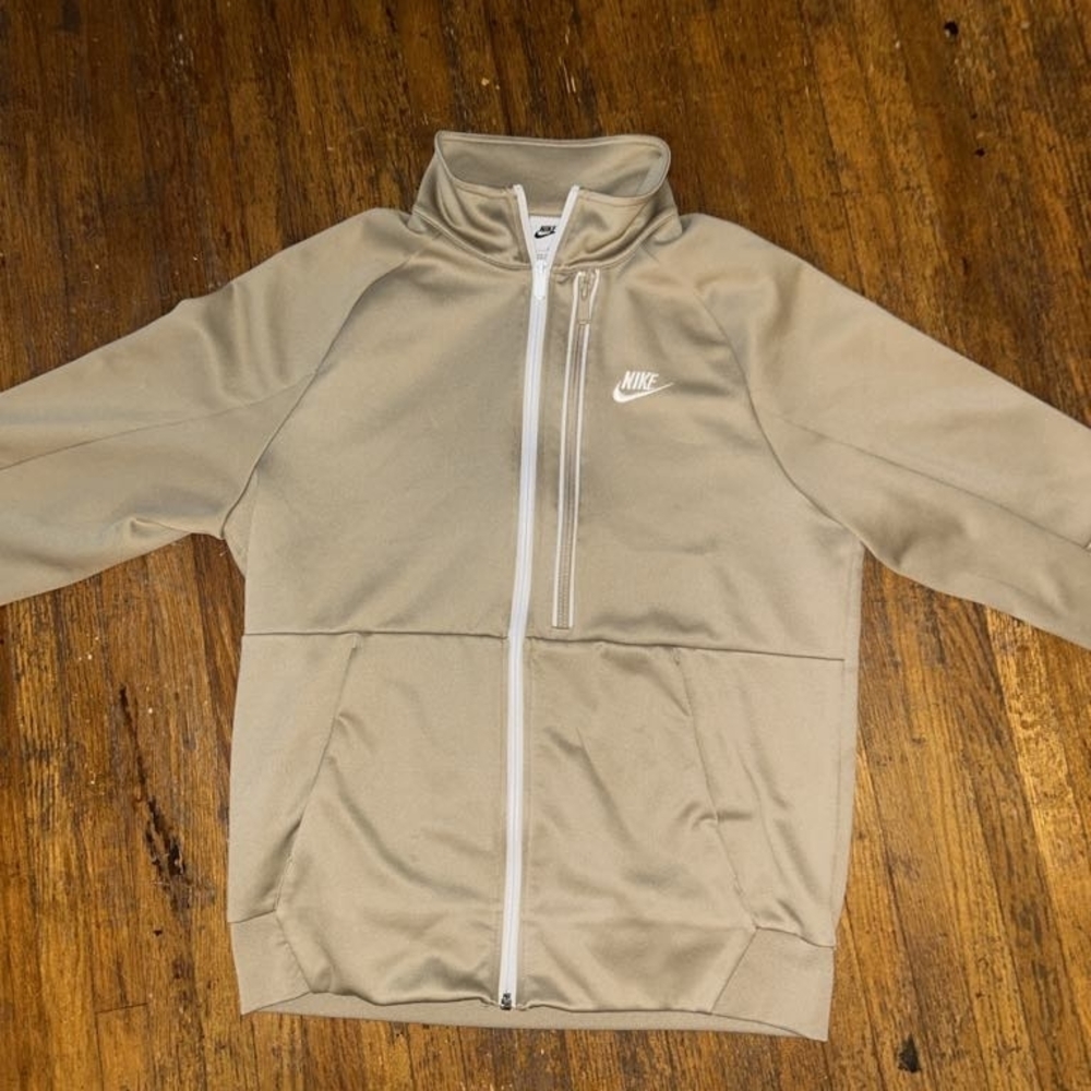 Nike Beige Zip-Up Jacket